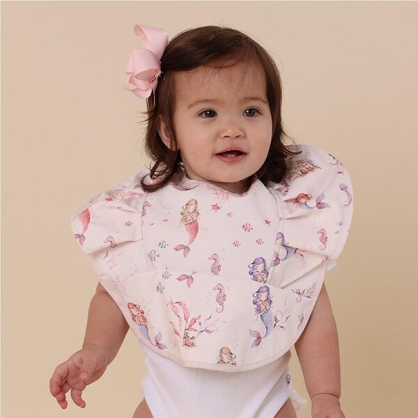 Snuggle Hunny Mermaid Frill Snuggle Bib