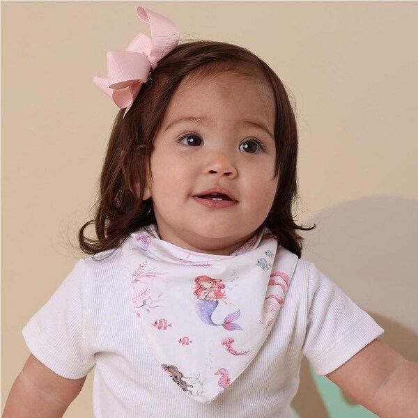 Snuggle Hunny Mermaid Organic Dribble Bib