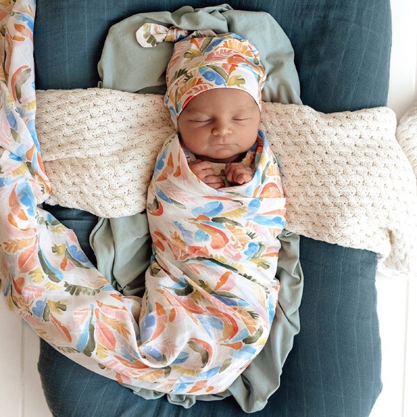 Snuggle Hunny Summer Palm Organic Muslin Wrap