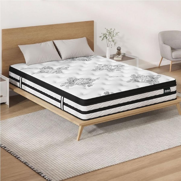 ALFORDSON Mattress 22CM Euro Top Double Bonell Spring