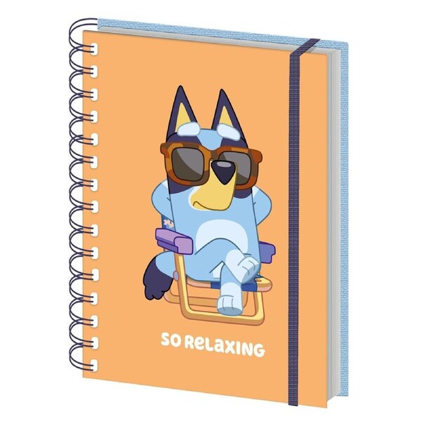 Bluey So Relaxing A5 Wiro Notebook