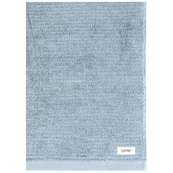 Esprit 600GSM Porto Ribbed Combed Cotton Bath Towel 68x137cm Chambray Blue