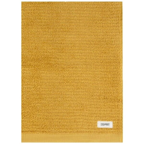 Esprit 800GSM Porto Cotton Ribbed Bathroom Bath Mat 50x80cm Honey Yellow