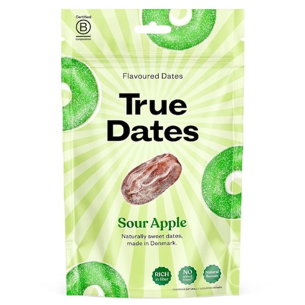 True Dates Sour Apple Flavoured Dates 100g