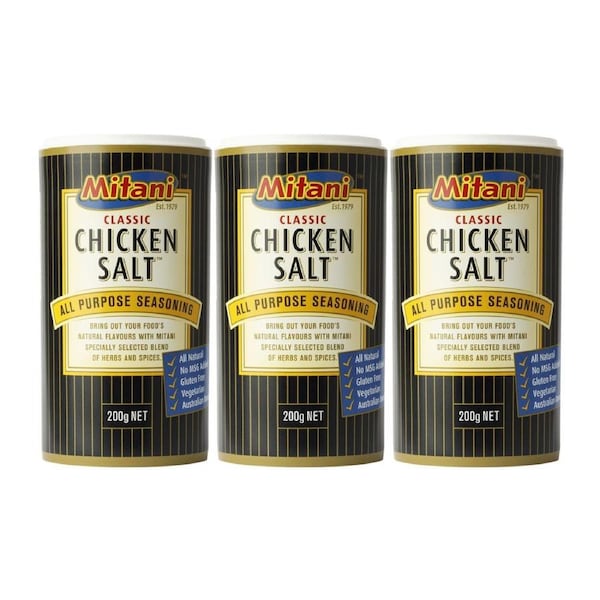 Mitani Classic Chicken Salt 200g x 3 Pack - Authentic Australian Seasoning