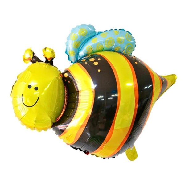 Large Happy Bumblebee Foil Balloon 81cm