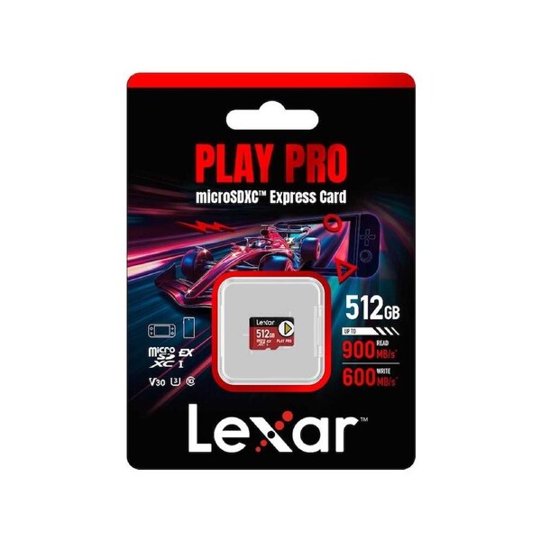 Lexar - PLAY PRO MicroSD Express for Nintendo Switch 2 - 512GB