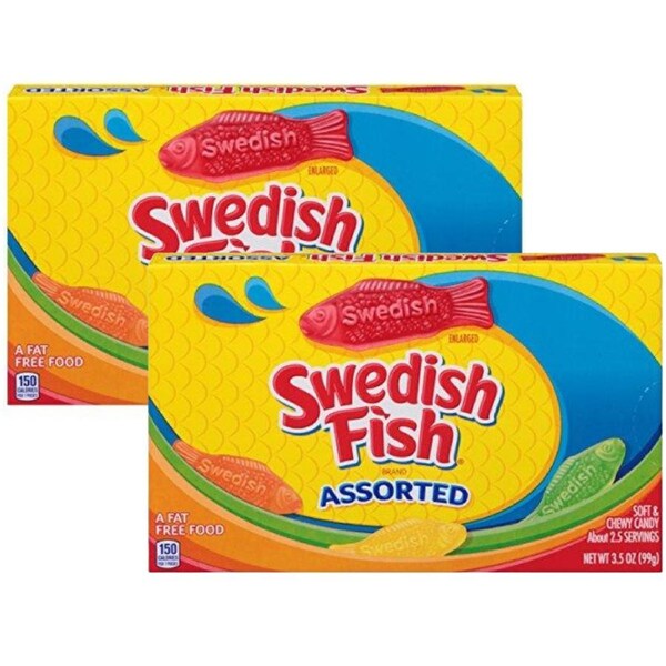 Swedish Fish Assorted 99g - 2 Theatre Box American Candy