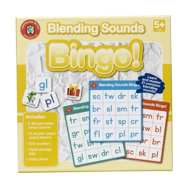 Learning Can Be Fun Blending Sounds Bingo Phonics Kids Game Educational 5y+