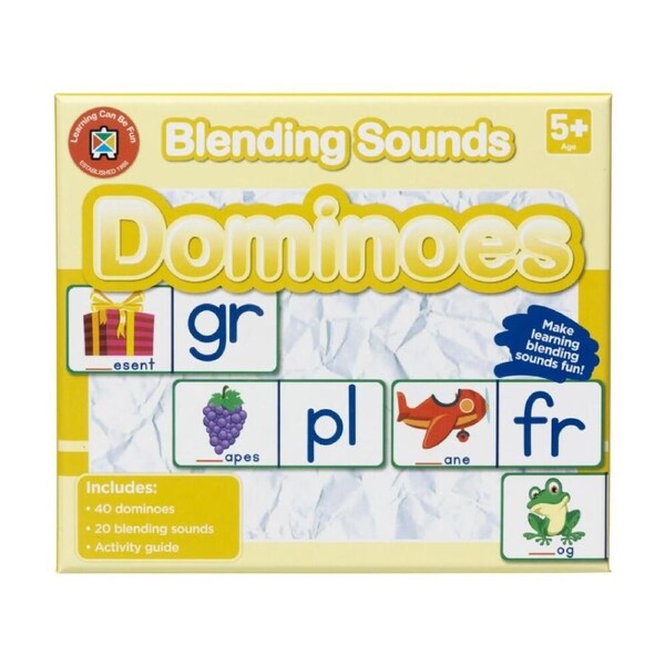 40pc Learning Can Be Fun Blending Sounds Dominoes Kids Education Game 5y+