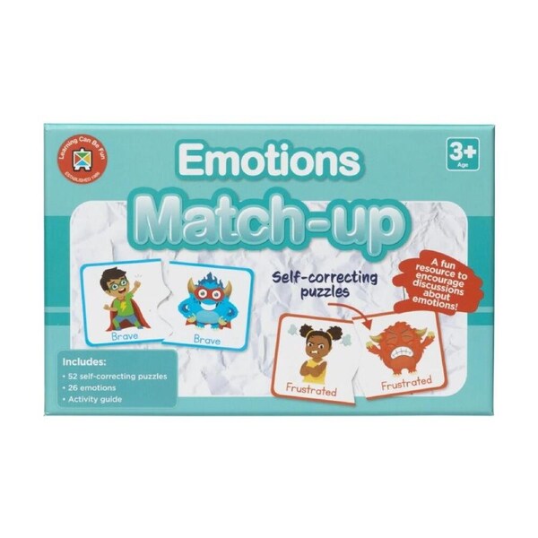 Learning Can Be Fun Emotions Match-Up 52 Educational Puzzles for Kids 3y+