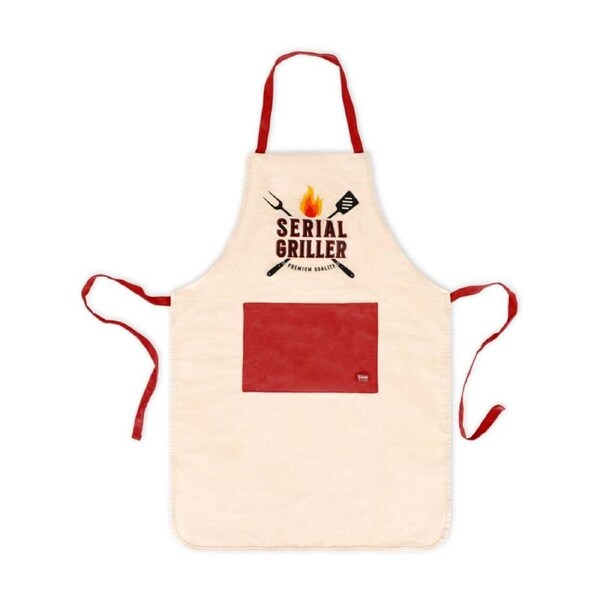 Legami Apron Super Chef Serial Griller w/Front Pocket & Drawstring Cooking