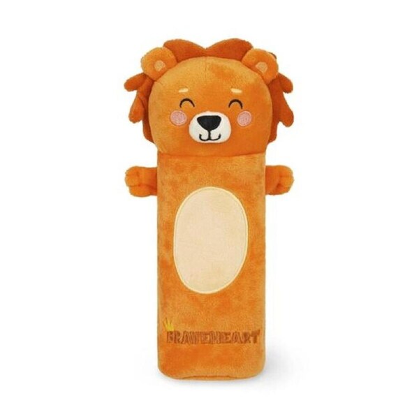 Legami Plush Pencil Case Lion Theme Super Soft w/Zip Kids Stationery 3y+