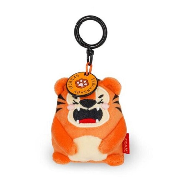 Legami Plush Keyring Tiger w/Metal Ring Super Soft Kids Bag Charm/Toy 3y+