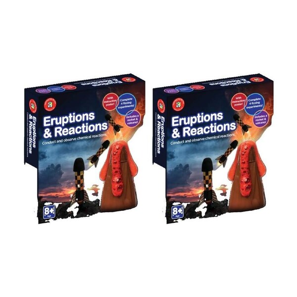 2PK Learning Can Be Fun Eruptions & Reactions Science Kit 4 Experiments 8y+