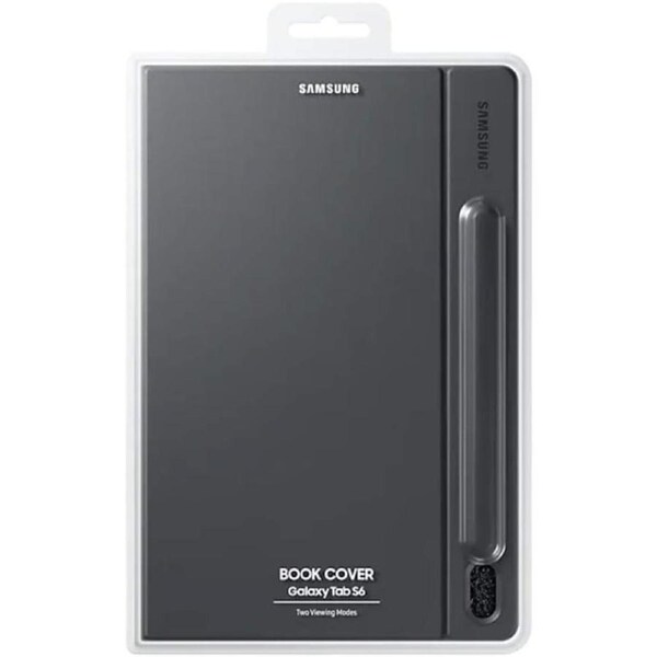 Original Genuine Samsung Galaxy Tab S6 Book Cover Case - Two Viewing Modes - Grey