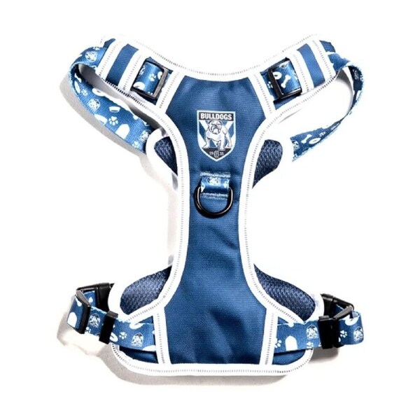 The Stubby Club Canterbury-Bankstown Bulldogs NRL Theme Pet Harness Extra Large