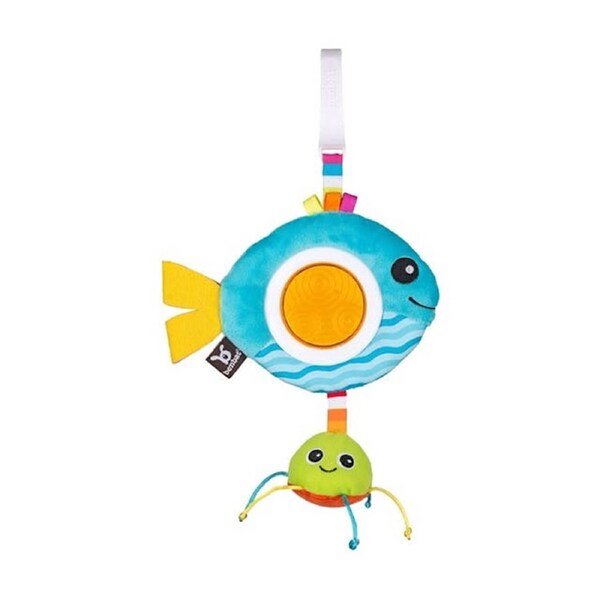 Benbat Dazzle Friends Travel Rattle Stroller & Pram Hanging Baby Toy Fish