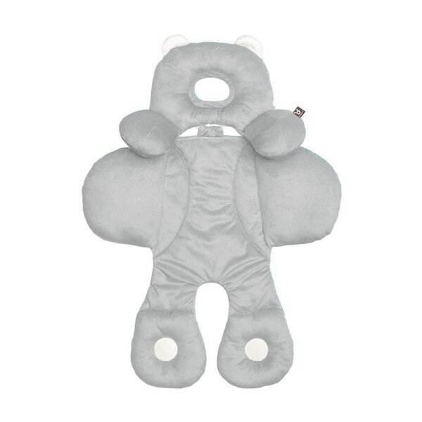 Benbat Infant Baby Head And Body Support Pillow Reversible 0-12m Grey