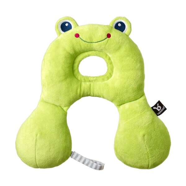 Benbat Infant Baby Travel Pillow With Neck Support 0-12m Green Frog
