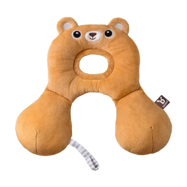 Benbat Infant Baby Travel Pillow With Neck Support 0-12m Brown Bear