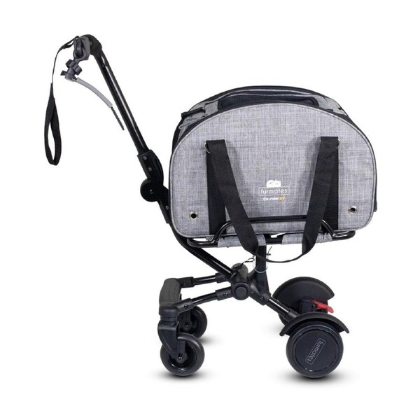 Furmates Co-Rider K9 4 Wheel Pet Trailer Pram Stroller W/ Detachable Carrier