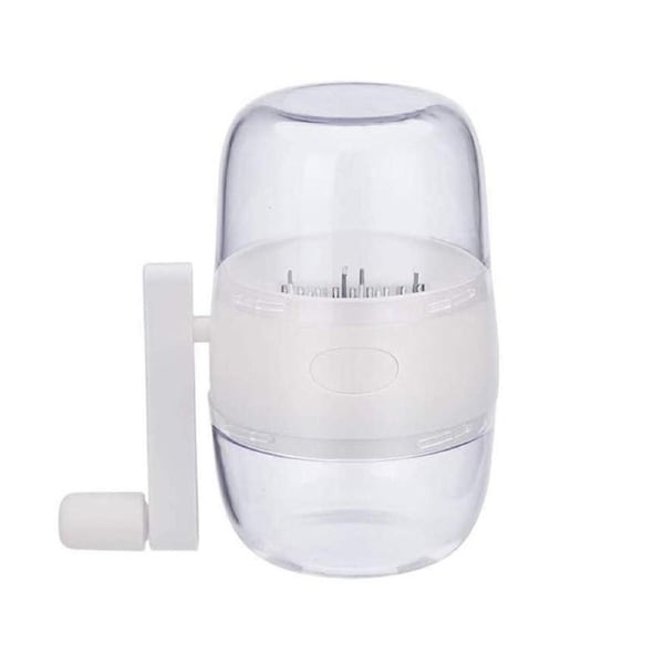 Nevenka Portable Nut Grinder Hand Crank Food Shredder for All Nuts Kitchen Tool-White