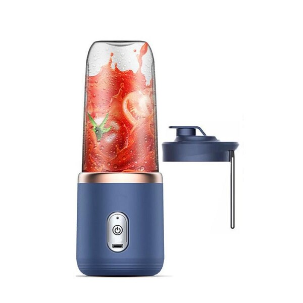 Nevenka Portable Blender Rechargeable with 6 Blades for Shakes Smoothies-BlueB