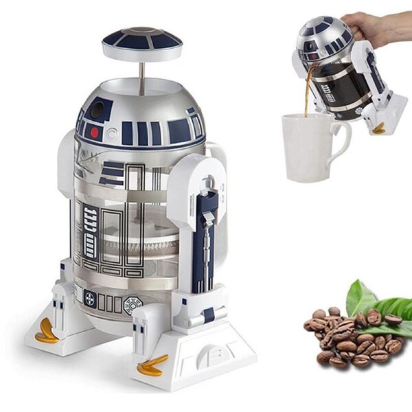 Nevenka Robot Coffee Presser 960ml with Stainless Steel Filter Screen Kit