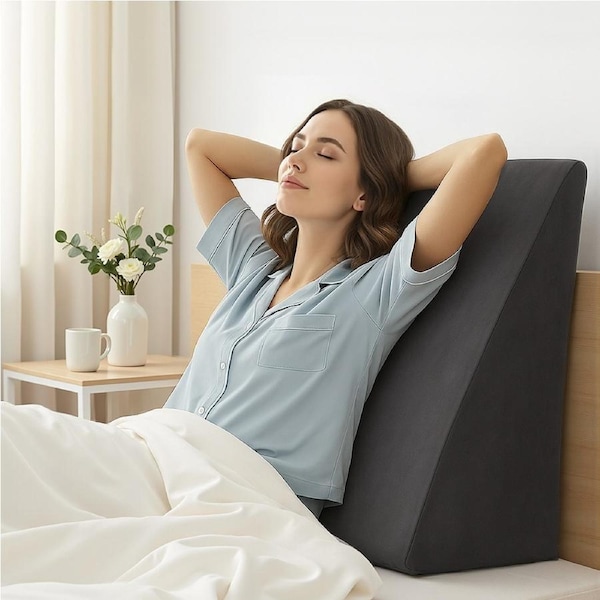 Giselle Wedge Pillow Grey