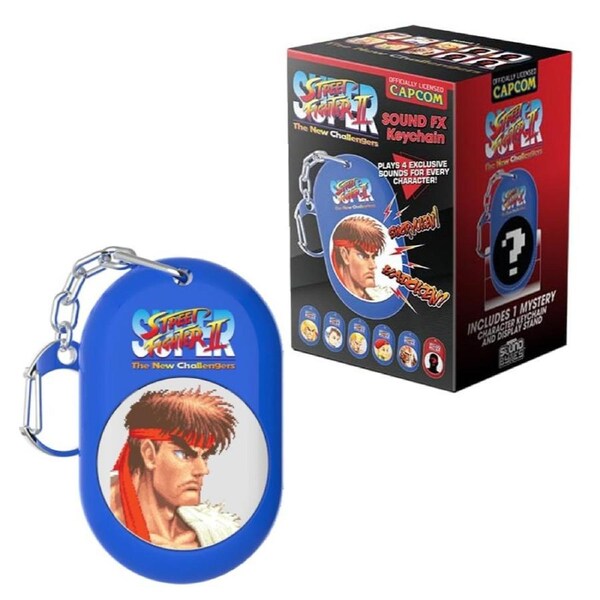 SoundBytes Street Fighter II The New Challengers Sound FX Keychain Blind Box