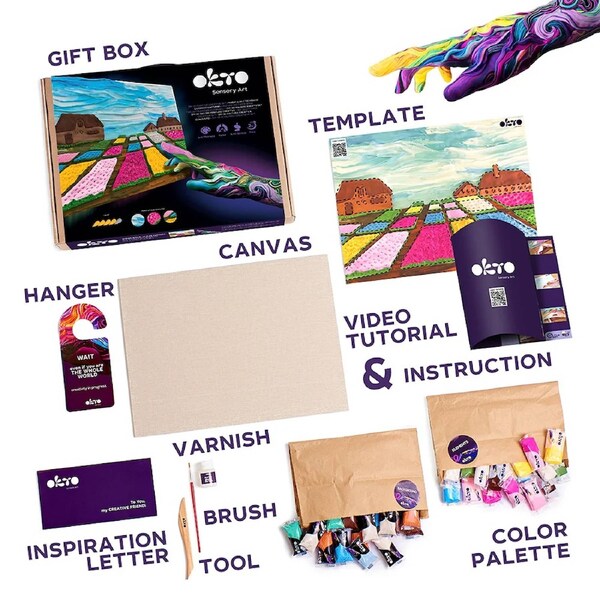 Okto Flower Beds in Holland Sensory Art Creative Set