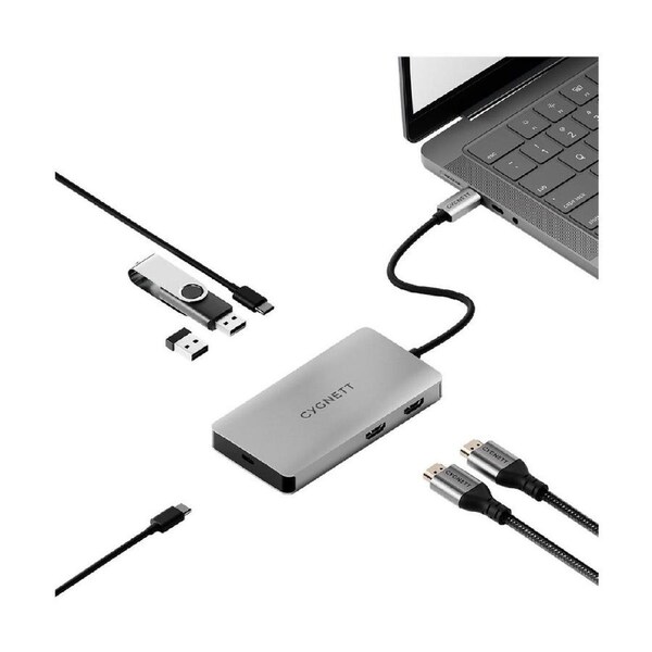 Cygnett Unite 6-in-1 USB-C Hub Adapter