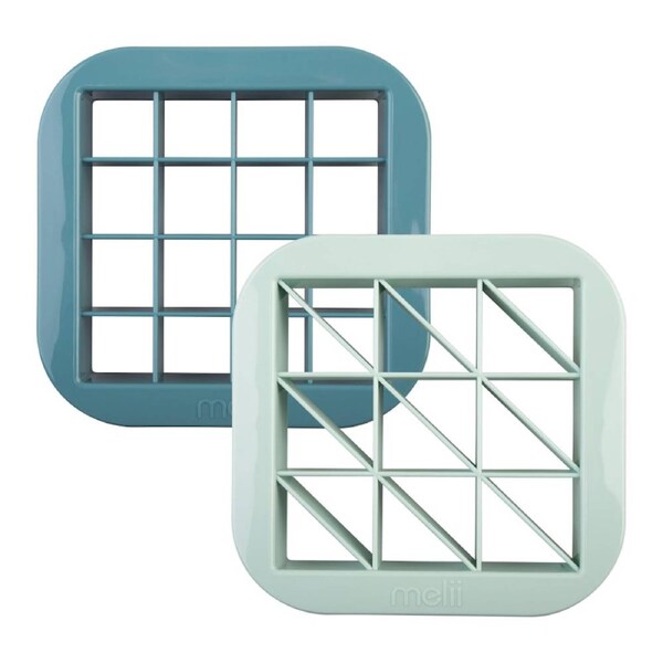 Melii Luxe Set of 2 Bite Sandwich Cutters - Blue/Mint