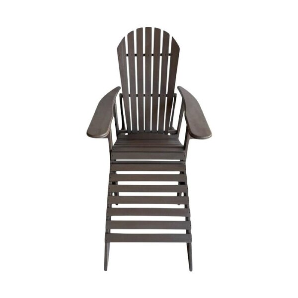 Luna Adirondack Outdoor Chair with Leg Rest