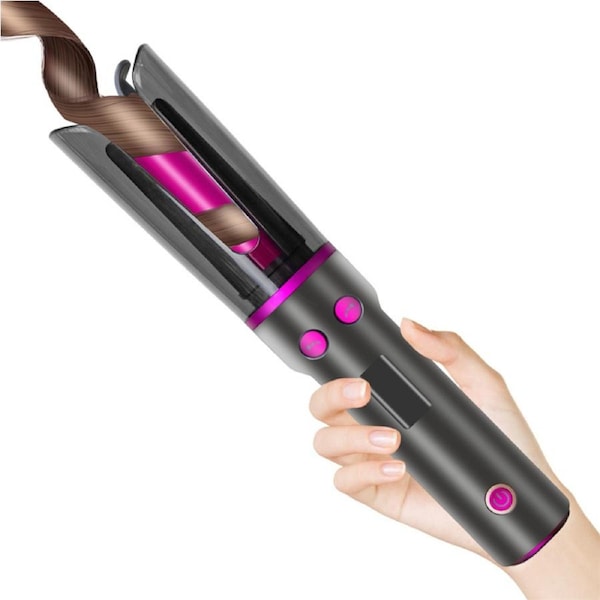 Nevenka Automatic Rotating Curling Iron Cordless Hair Curling Wand for Women