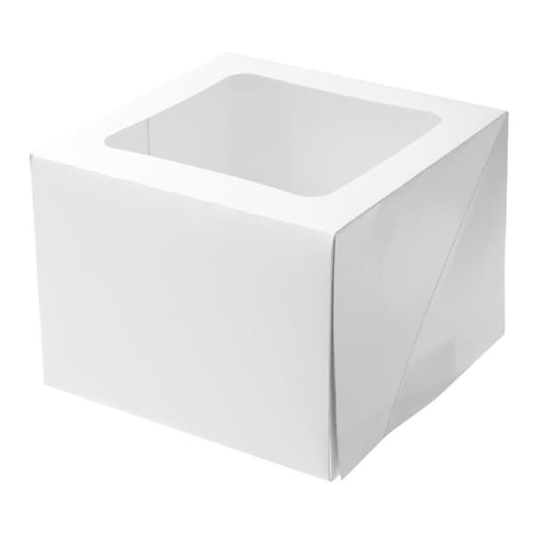 Mondo Cake Box 6 Inch Tall, Square 8 Inch