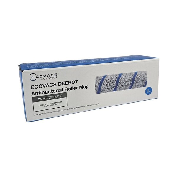 Ecovacs Roller Mop For Deebot X11 OmniCyclone / X11 Pro Omni Robot Vacuums, Geniune, Antibacterial