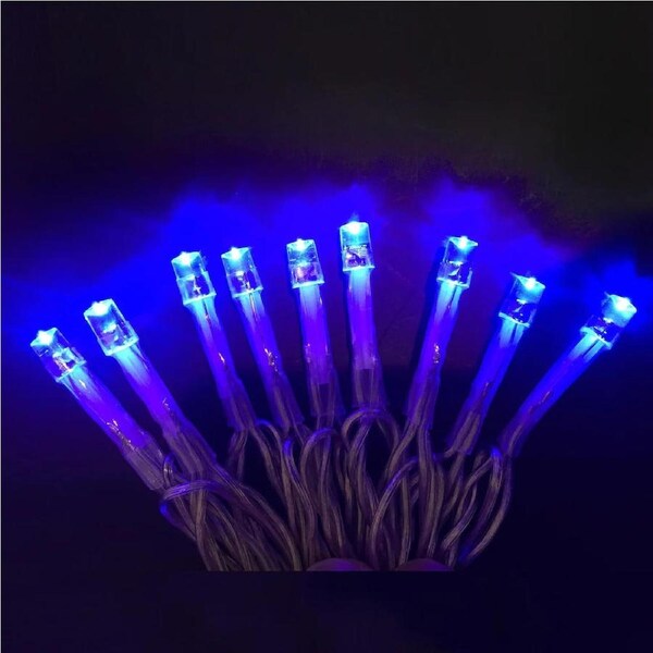 BLUE 50 LED Fairy Lights Battery Operated
