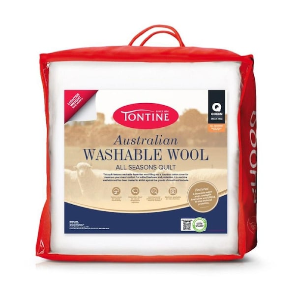 Tontine Lightweight Australian Washable Wool Quilt All Seasons Double
