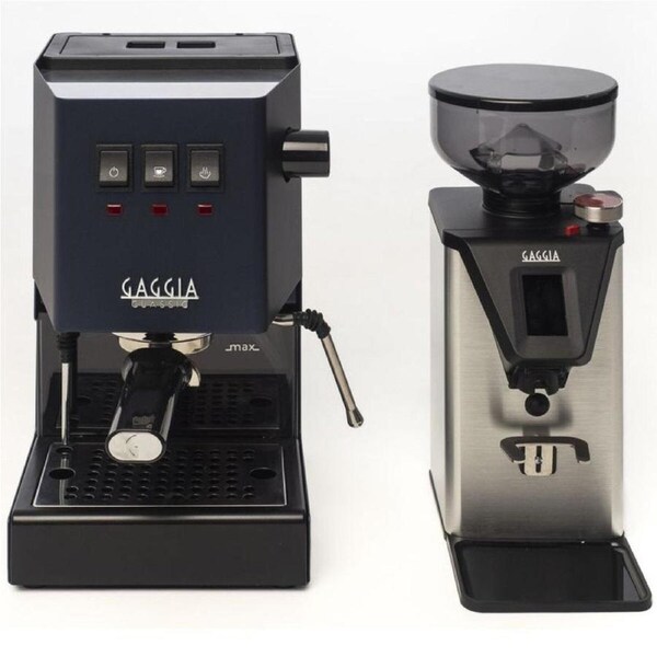 Gaggia Classic E24 Blue Coffee Machine & Coffee Grinder Package