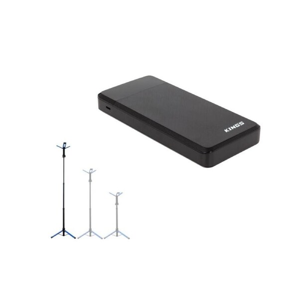 Kings 20,000 mAH Lithium Portable Power Bank + LED TRIPOD