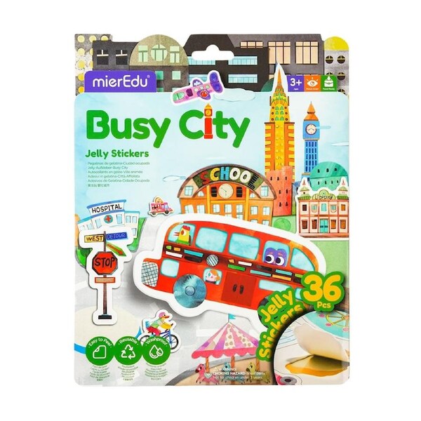 mierEdu - Jelly Stickers - Busy City