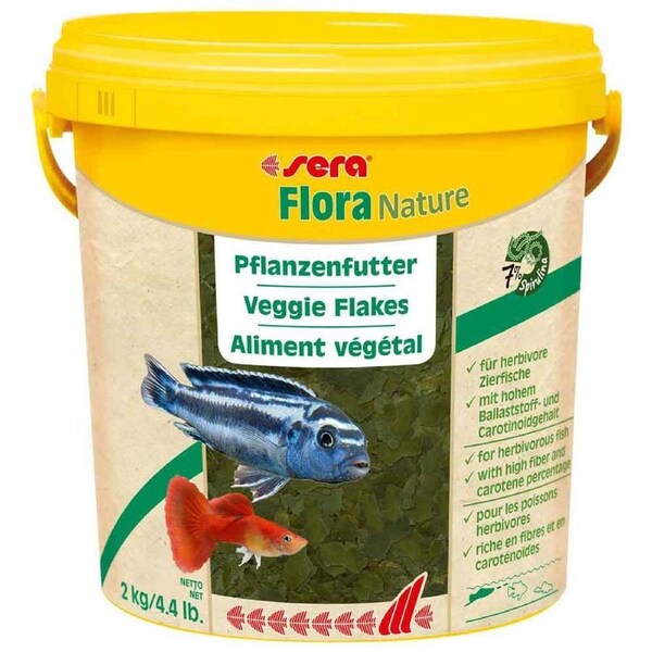 Sera Flora Nature Veggie Flakes Food - 2kg (S32289)