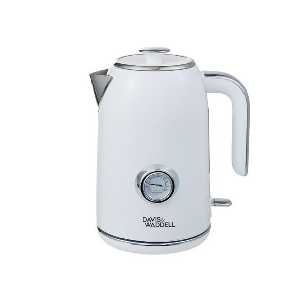 Davis & Waddell Electric Kettle 1.7L White Green, isAlbi DES0583