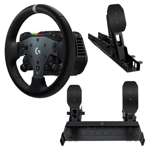 Logitech G RS50 System (PlayStation / PC) with Logitech G RS Pedals and RS Clutch Module Bundle