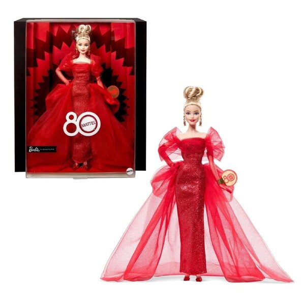 Barbie Signature Mattel 80th Anniversary Blonde Doll