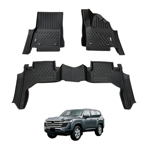 5D Car Floor Mats for Toyota Land Cruiser 300 LandCruiser 300 LC300 Series 2021-Onwards