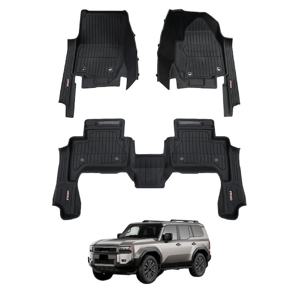 7D Injection Floor Mats for Toyota Land Cruiser Prado 250 LandCruiser Prado 250 LC250 Series 5 / 7 Seater 2024-Onwards