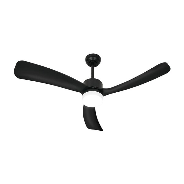 Vevare 52" Ceiling Fan With LED Light DC Motor 5 Speed Fans Remote Control Black